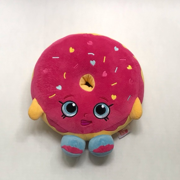 Shopkins D’Lish Donut Pink with Sprinkles 12” Squish Pillow - Picture 1 of 5